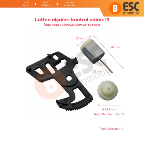 VW Caddy 3 T5 Caravelle İçin Arka Yan Sürgülü Kapı Merkezi Kilit Tamir Dişli Motor Seti 7H0827201BA 2K0843653